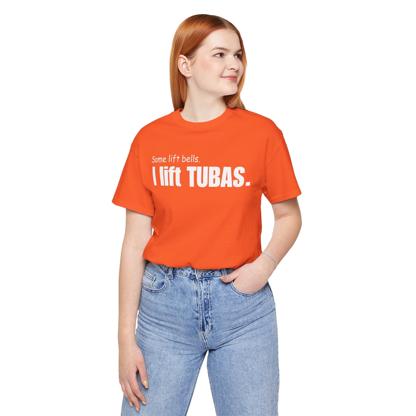 Funny Tuba Player Tee - "I Lift Tubas" - Perfect for Musicians