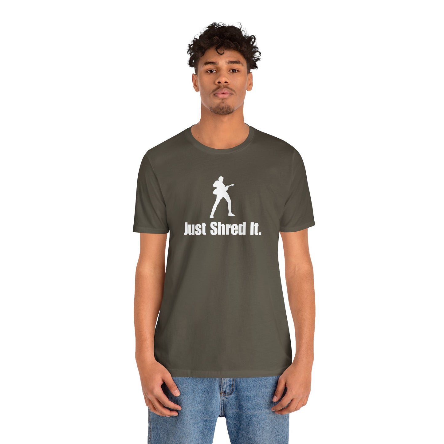 Music Lover's Unisex Tee - Just Shred It, Concert Shirt, Band Merch, Gift for Musicians, Rock T-Shirt
