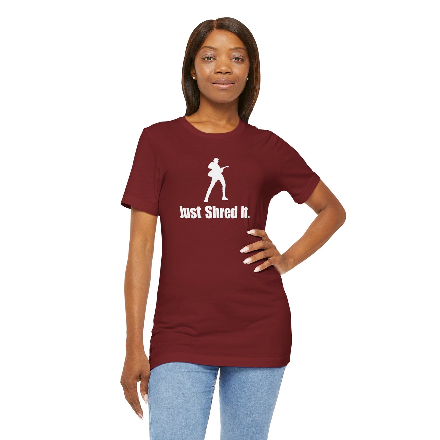 Music Lover's Unisex Tee - Just Shred It, Concert Shirt, Band Merch, Gift for Musicians, Rock T-Shirt