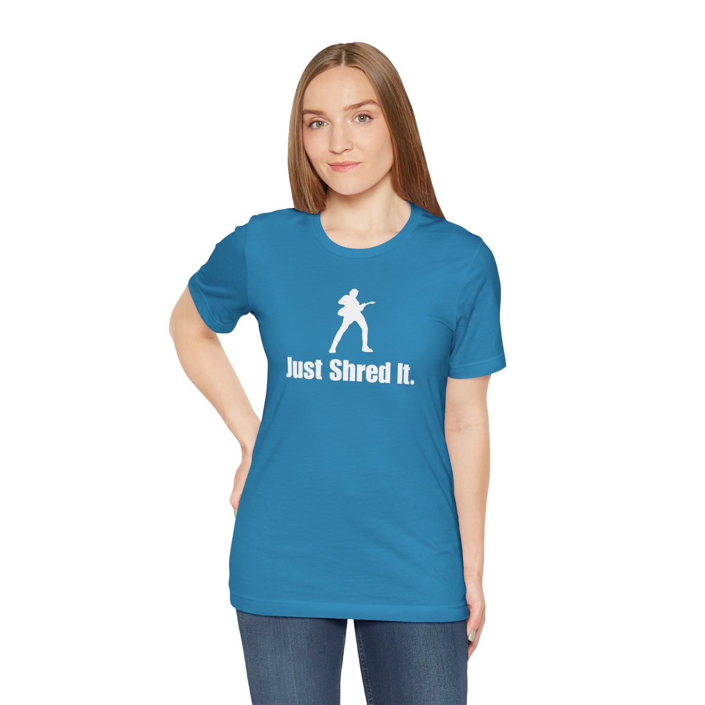 Music Lover's Unisex Tee - Just Shred It, Concert Shirt, Band Merch, Gift for Musicians, Rock T-Shirt