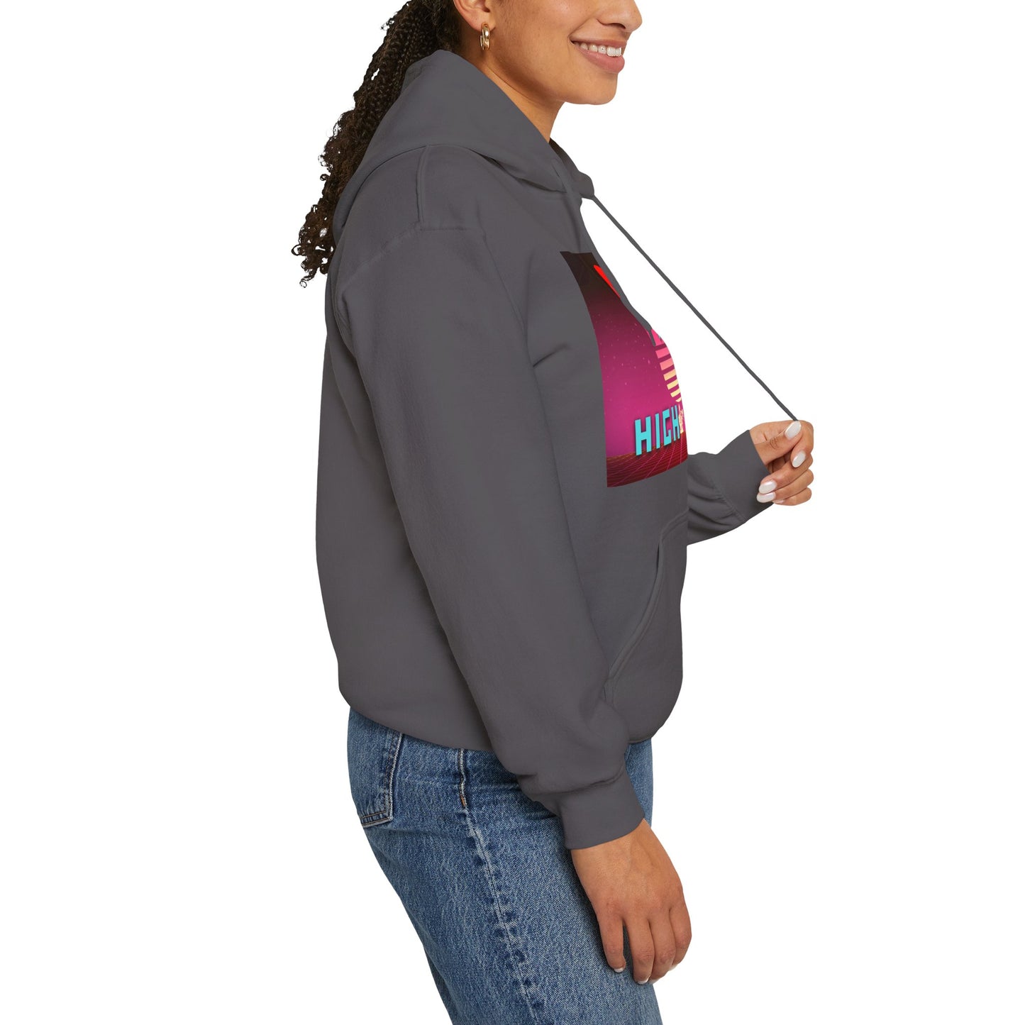 Retro Music-Inspired Hoodie - Unisex Heavy Blend Sweatshirt, Cozy Gift for Musicians, Concerts, Festivals, and Parties