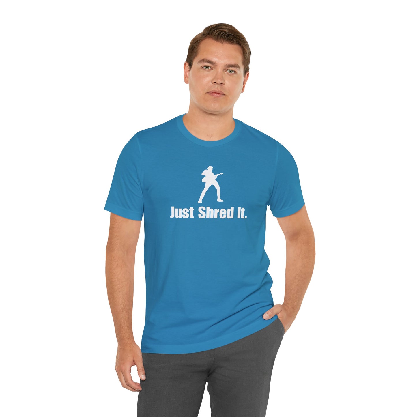Music Lover's Unisex Tee - Just Shred It, Concert Shirt, Band Merch, Gift for Musicians, Rock T-Shirt