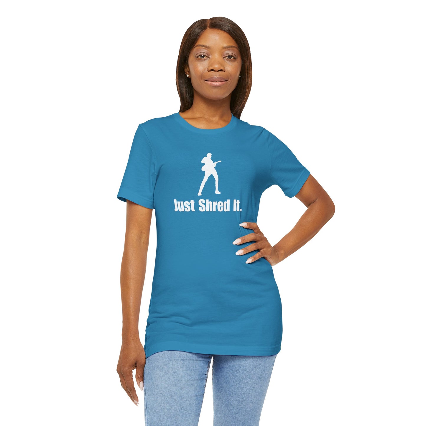 Music Lover's Unisex Tee - Just Shred It, Concert Shirt, Band Merch, Gift for Musicians, Rock T-Shirt