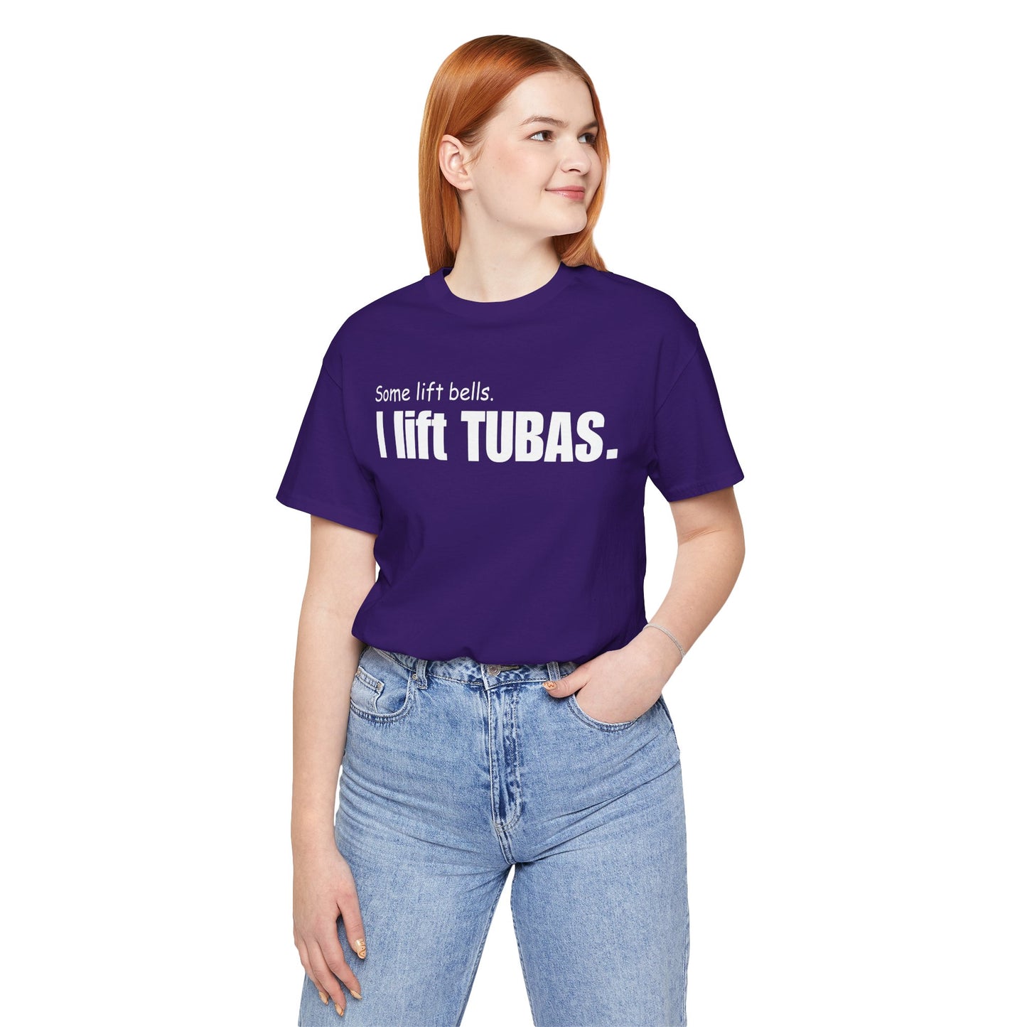 Funny Tuba Player Tee - "I Lift Tubas" - Perfect for Musicians