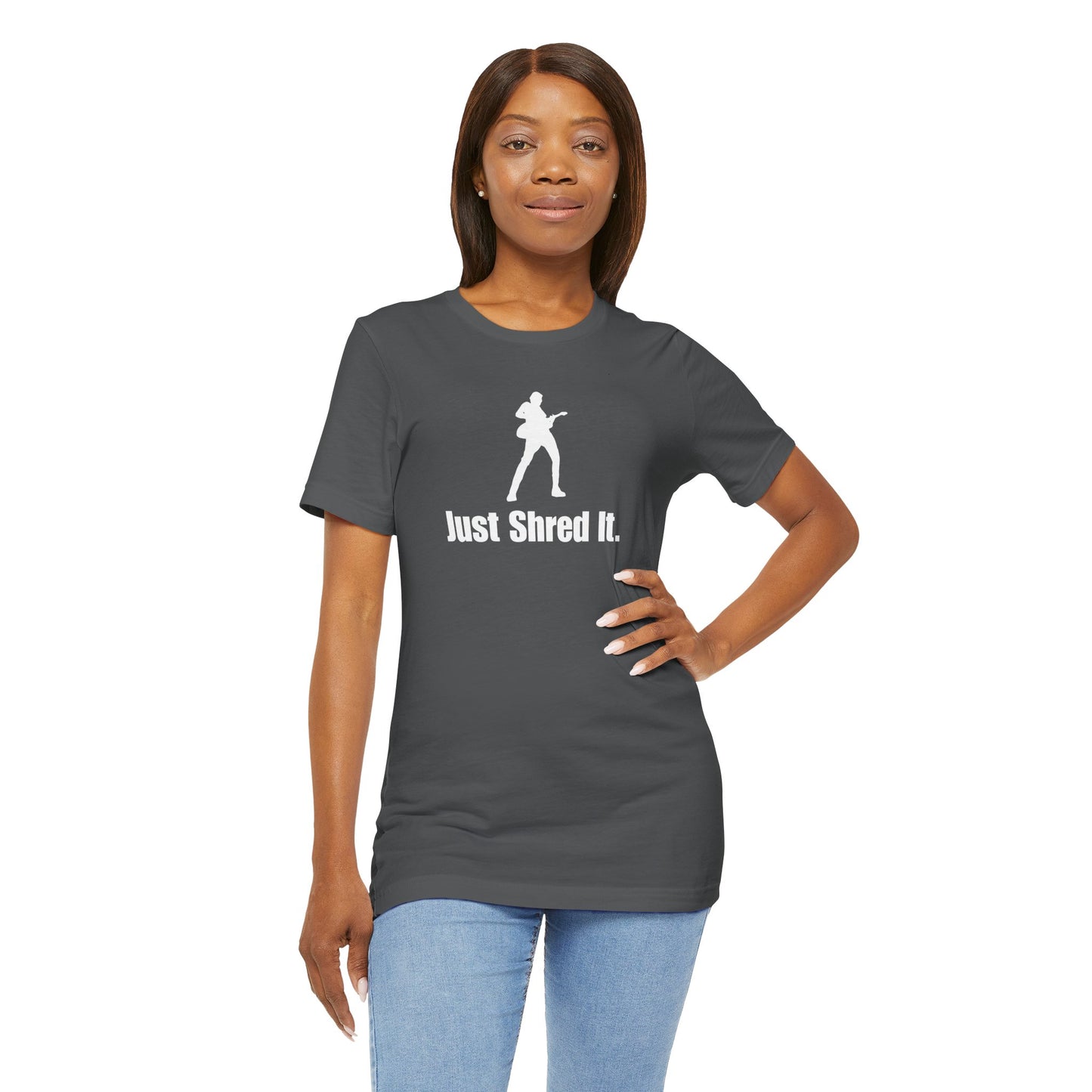Music Lover's Unisex Tee - Just Shred It, Concert Shirt, Band Merch, Gift for Musicians, Rock T-Shirt