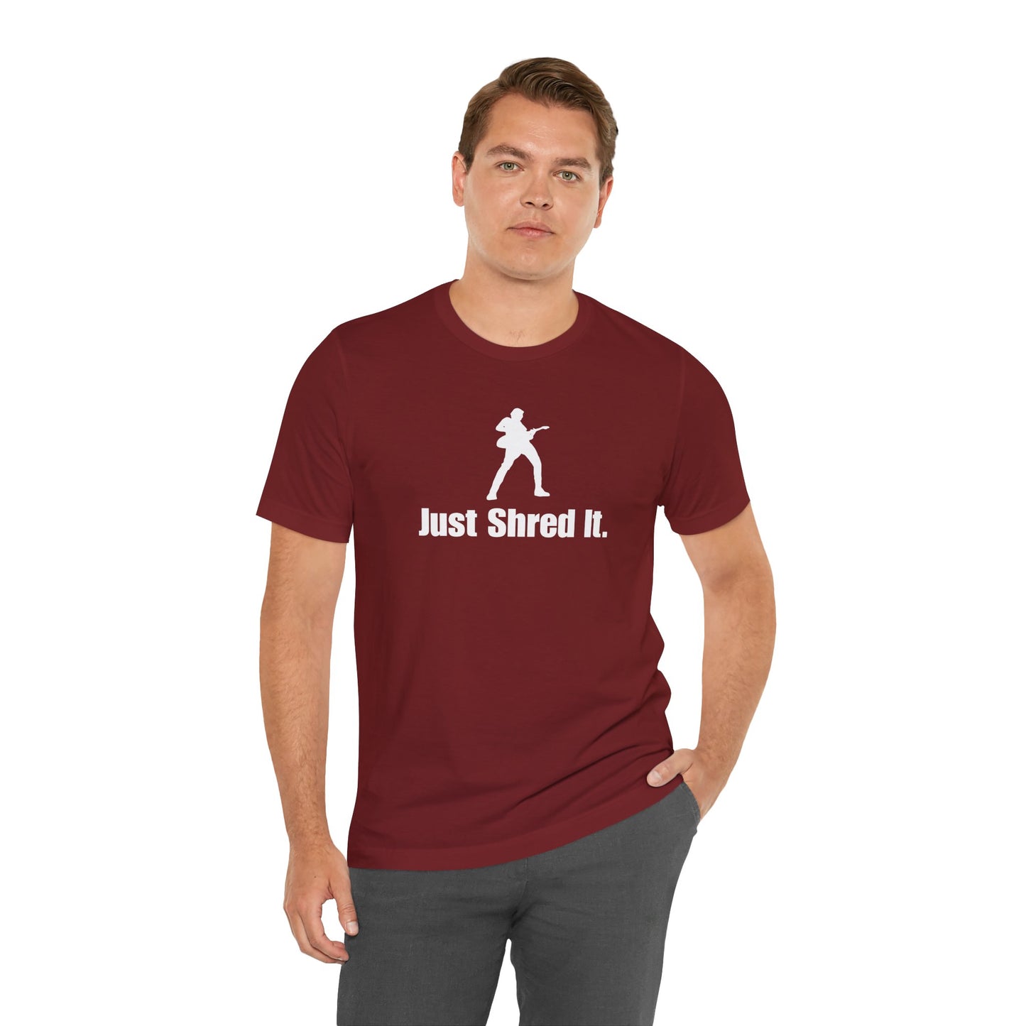 Music Lover's Unisex Tee - Just Shred It, Concert Shirt, Band Merch, Gift for Musicians, Rock T-Shirt