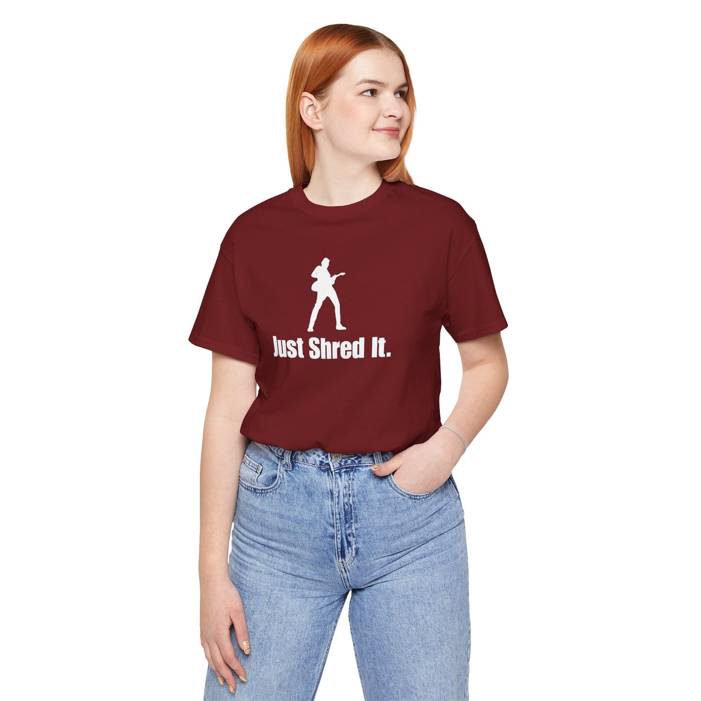 Music Lover's Unisex Tee - Just Shred It, Concert Shirt, Band Merch, Gift for Musicians, Rock T-Shirt