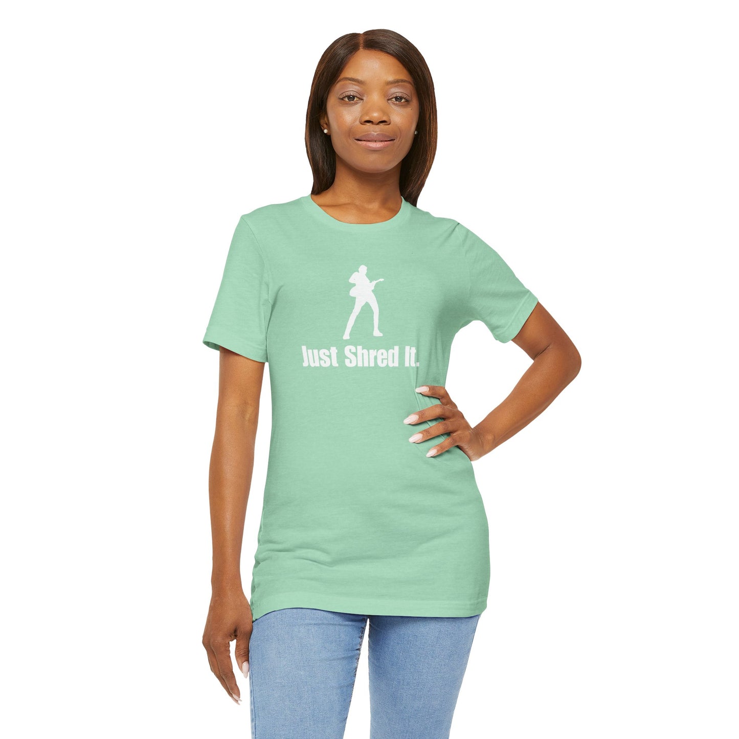 Music Lover's Unisex Tee - Just Shred It, Concert Shirt, Band Merch, Gift for Musicians, Rock T-Shirt