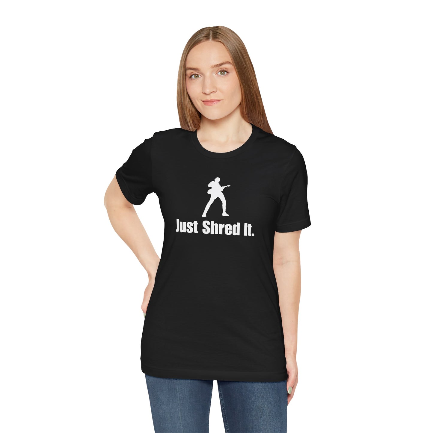 Music Lover's Unisex Tee - Just Shred It, Concert Shirt, Band Merch, Gift for Musicians, Rock T-Shirt