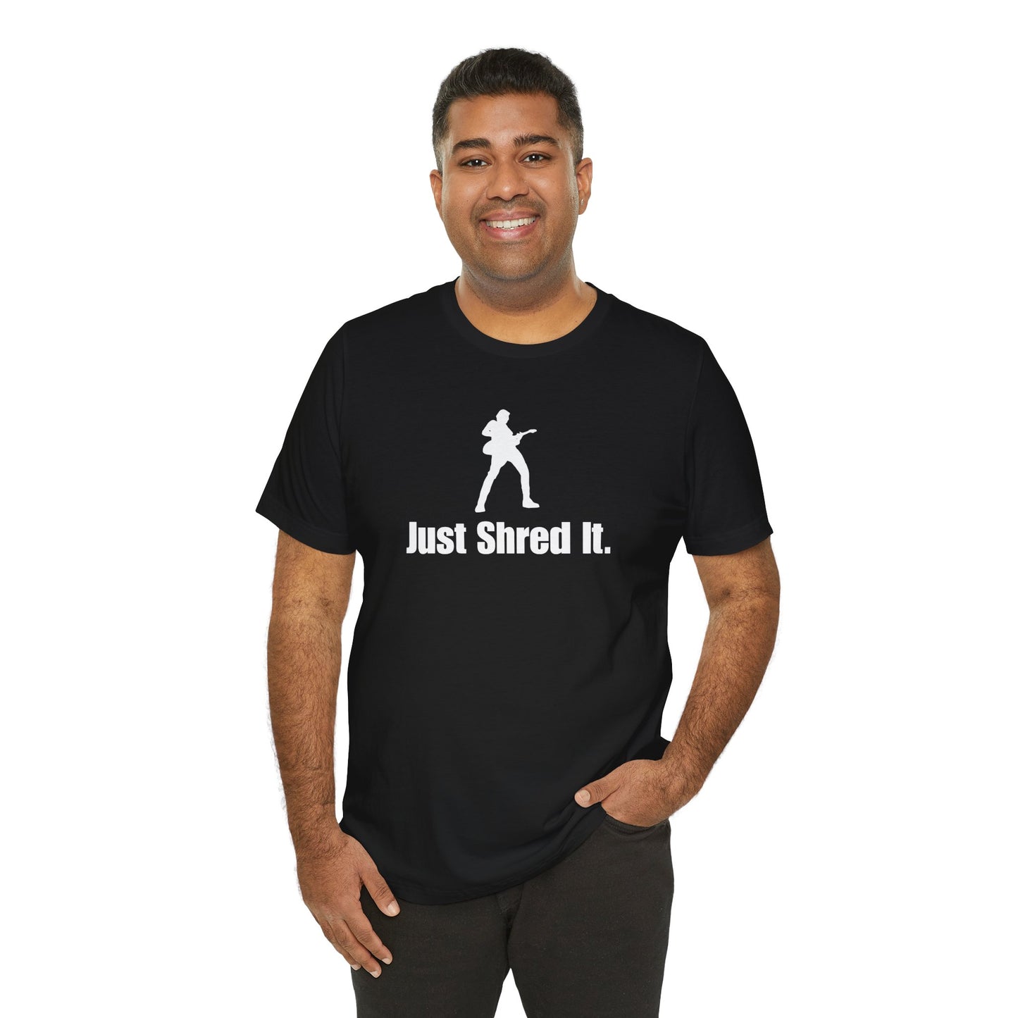 Music Lover's Unisex Tee - Just Shred It, Concert Shirt, Band Merch, Gift for Musicians, Rock T-Shirt
