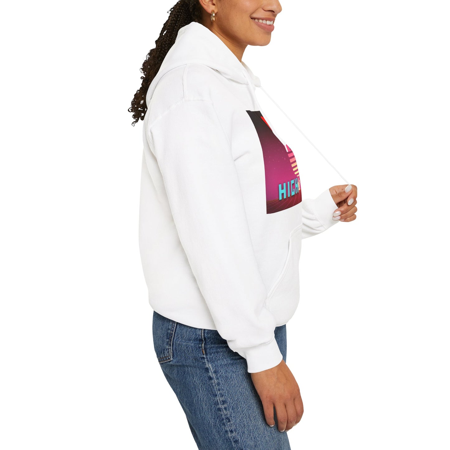 Retro Music-Inspired Hoodie - Unisex Heavy Blend Sweatshirt, Cozy Gift for Musicians, Concerts, Festivals, and Parties