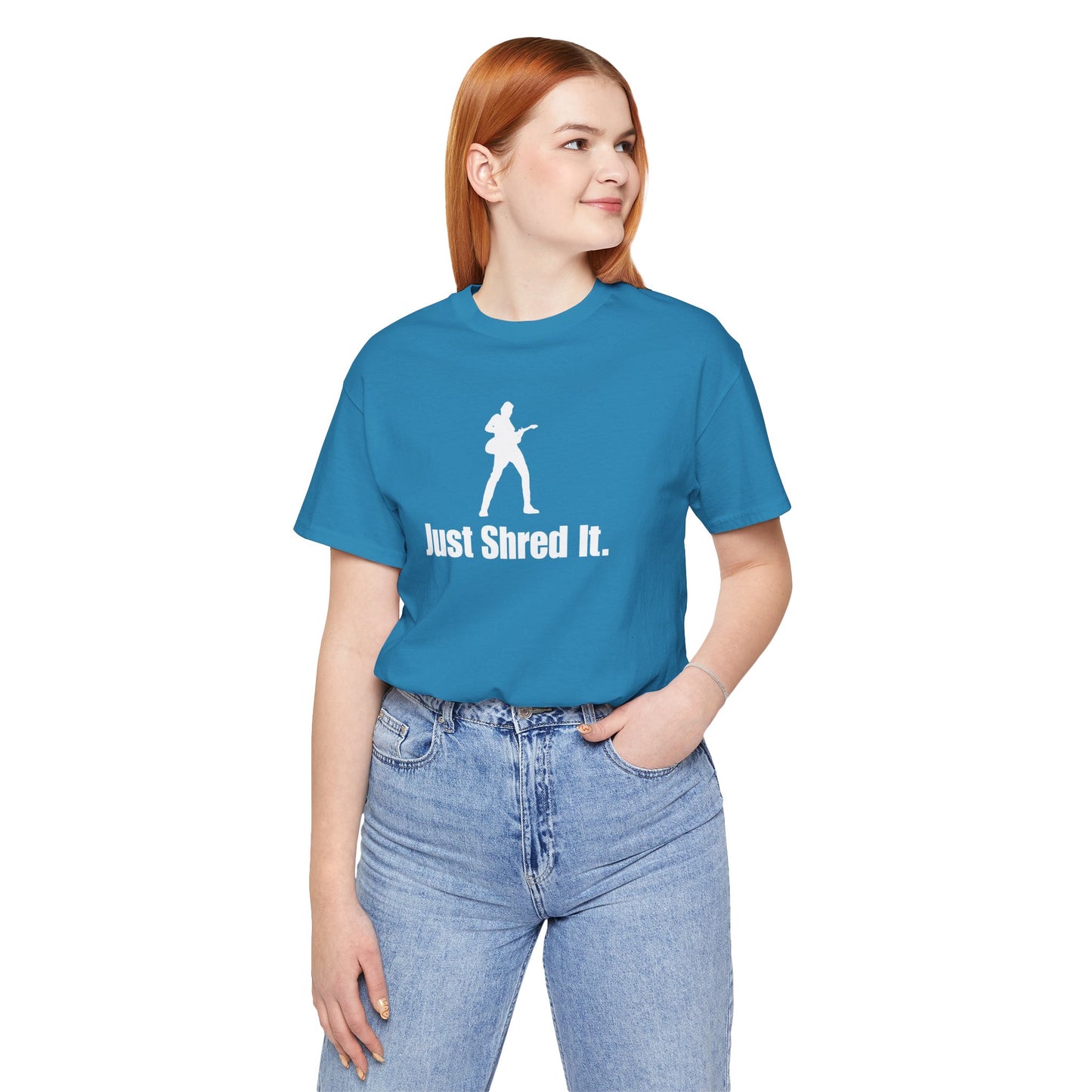 Music Lover's Unisex Tee - Just Shred It, Concert Shirt, Band Merch, Gift for Musicians, Rock T-Shirt