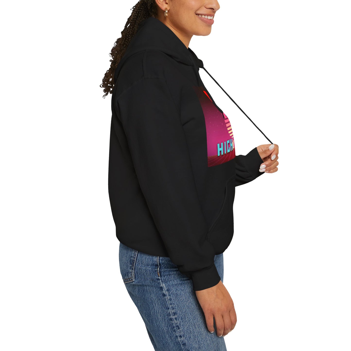 Retro Music-Inspired Hoodie - Unisex Heavy Blend Sweatshirt, Cozy Gift for Musicians, Concerts, Festivals, and Parties