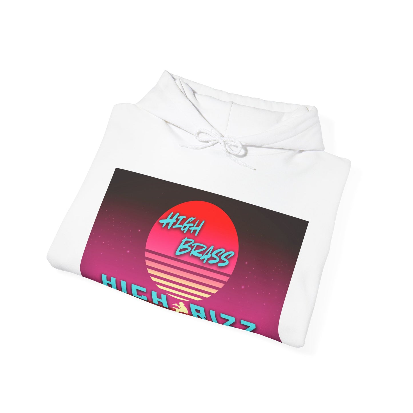 Retro Vibe Hoodie | High Brass Highrizz | Unisex Sweatshirt for Chill Days, Music Lovers, Gift Idea, Cozy Apparel, Festival Wear