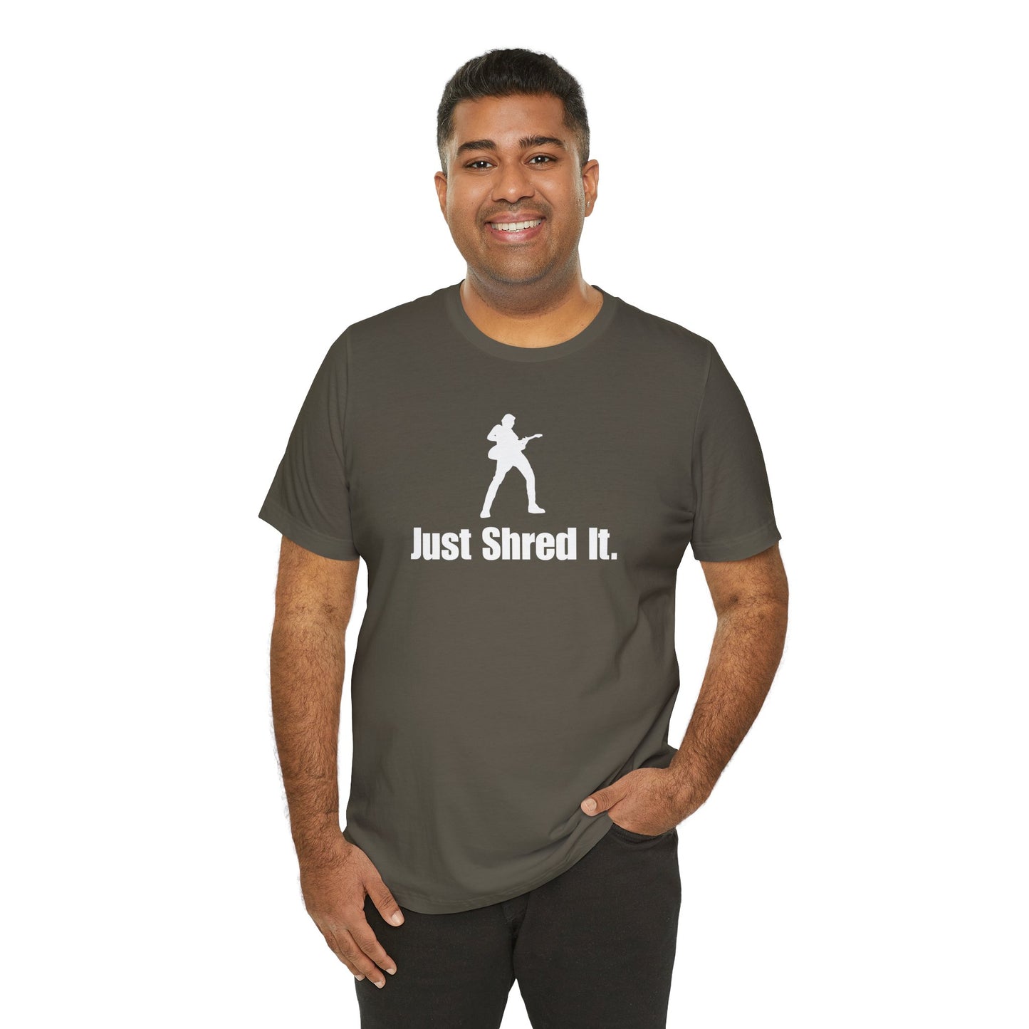 Music Lover's Unisex Tee - Just Shred It, Concert Shirt, Band Merch, Gift for Musicians, Rock T-Shirt