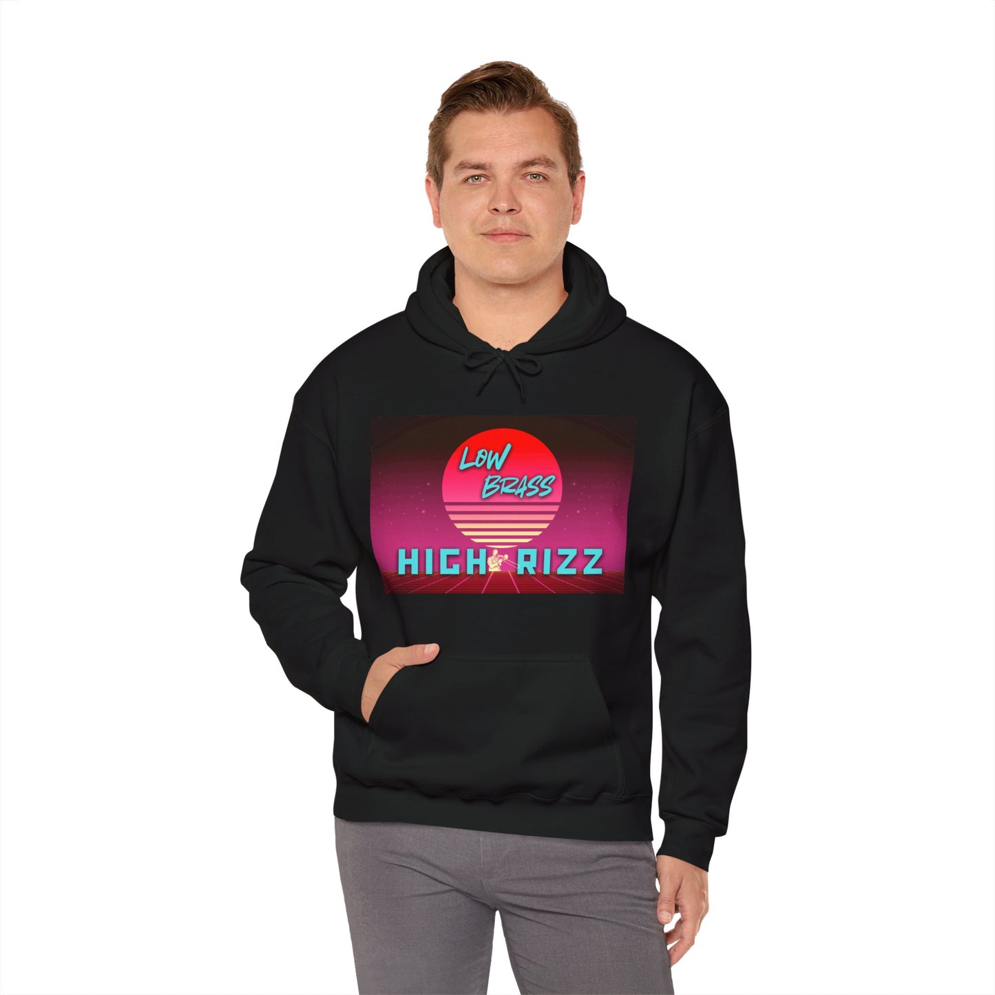 Retro Music-Inspired Hoodie - Unisex Heavy Blend Sweatshirt, Cozy Gift for Musicians, Concerts, Festivals, and Parties
