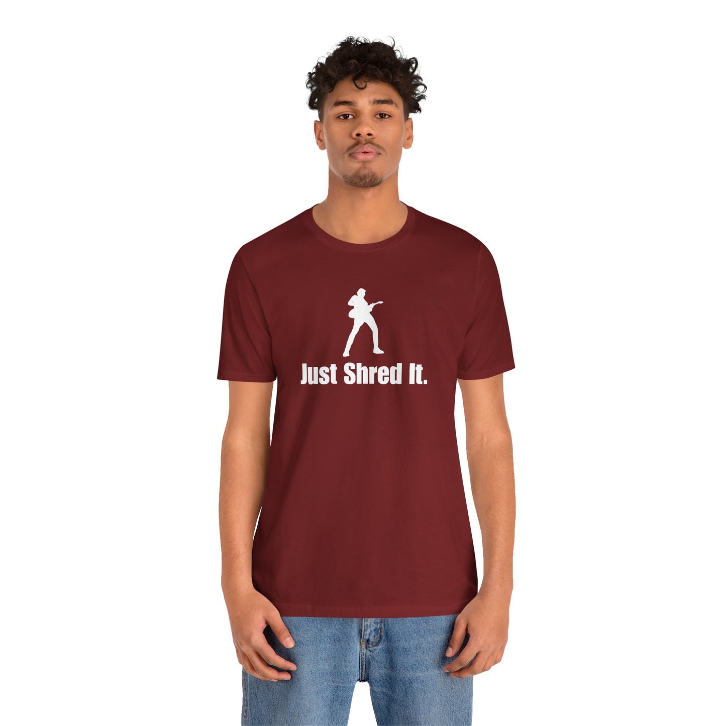 Music Lover's Unisex Tee - Just Shred It, Concert Shirt, Band Merch, Gift for Musicians, Rock T-Shirt