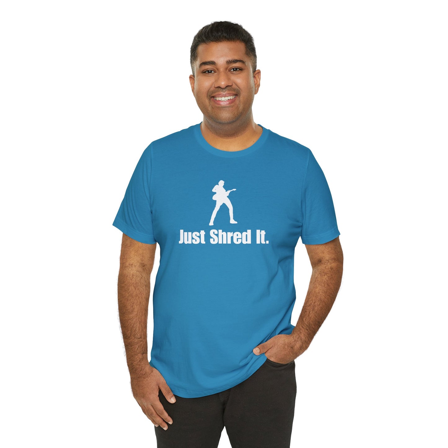 Music Lover's Unisex Tee - Just Shred It, Concert Shirt, Band Merch, Gift for Musicians, Rock T-Shirt