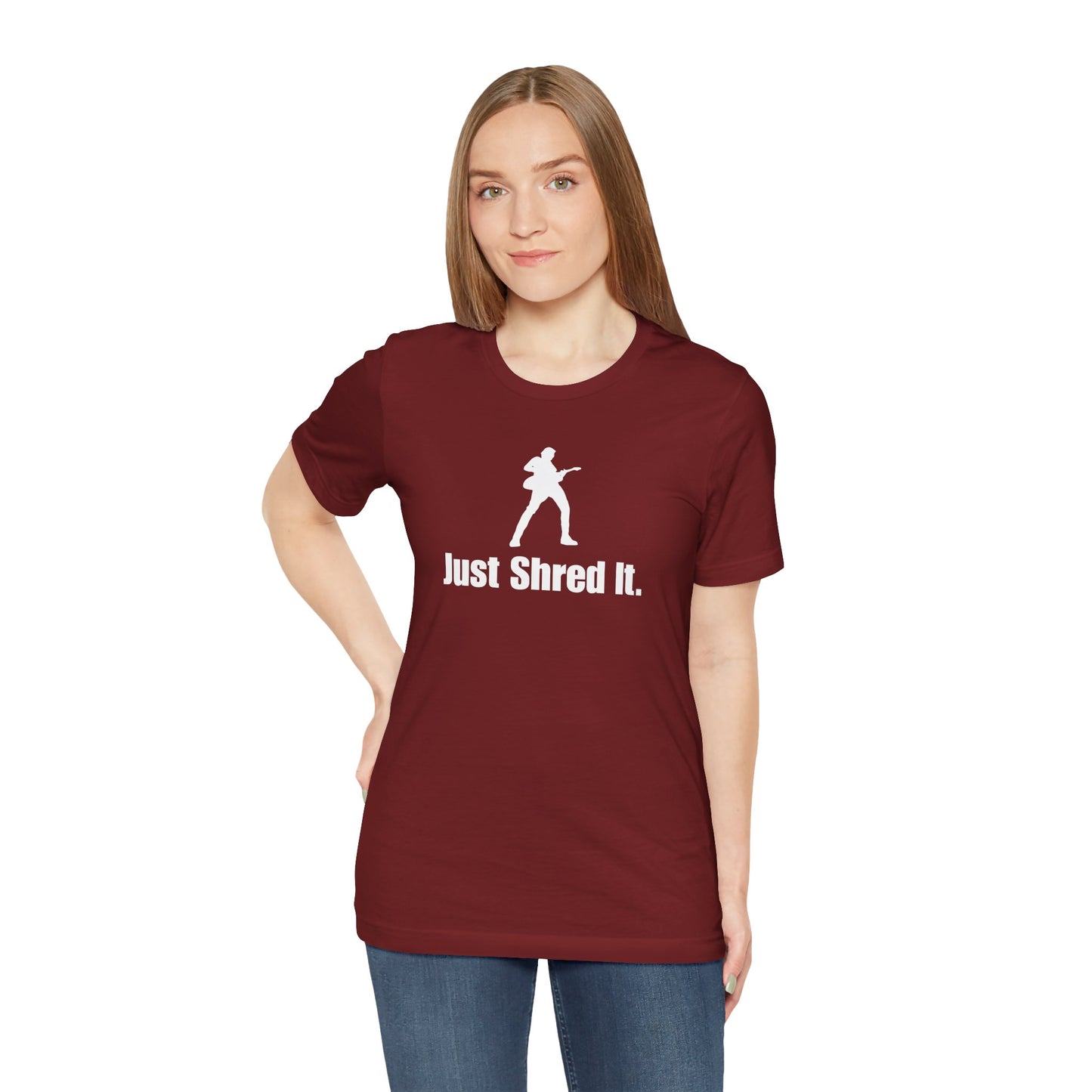 Music Lover's Unisex Tee - Just Shred It, Concert Shirt, Band Merch, Gift for Musicians, Rock T-Shirt