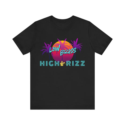 Low Brass High Rizz Trombone T-shirt, Unisex Graphic T-Shirt, Stylish Casual Wear, Gift for Music Lovers
