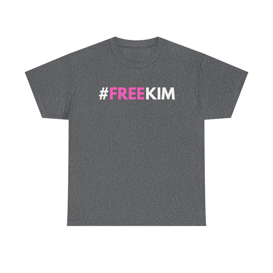 FREE KIM Black/Grey Unisex Heavy Cotton Tee #FREEKIM
