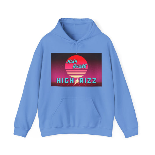 Retro Vibe Hoodie | High Brass Highrizz | Unisex Sweatshirt for Chill Days, Music Lovers, Gift Idea, Cozy Apparel, Festival Wear